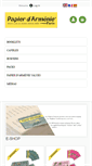Mobile Screenshot of papierdarmenie.fr